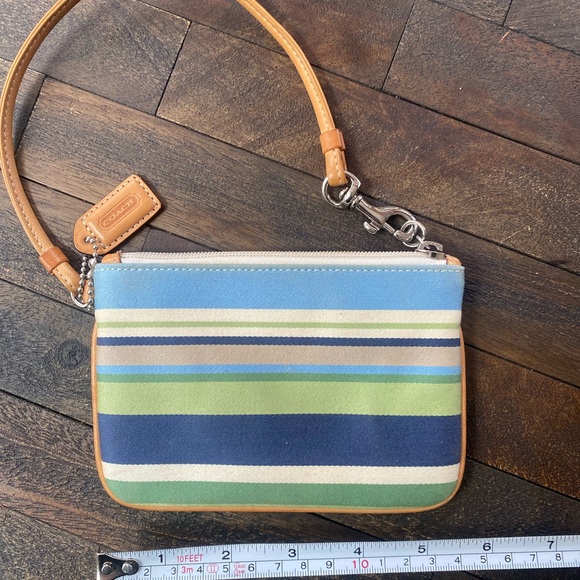 Coach Multicolor Striped Wristlet - Picture 4 of 4